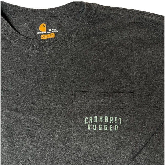 Carhartt Mens 2XLT Bundle 3 TShirts Long & Short Sleeve Original Fit Workwear - Picture 6 of 14